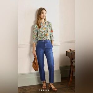 Boden Smart Cropped Tapered Jeans
Dark Vintage- size 6